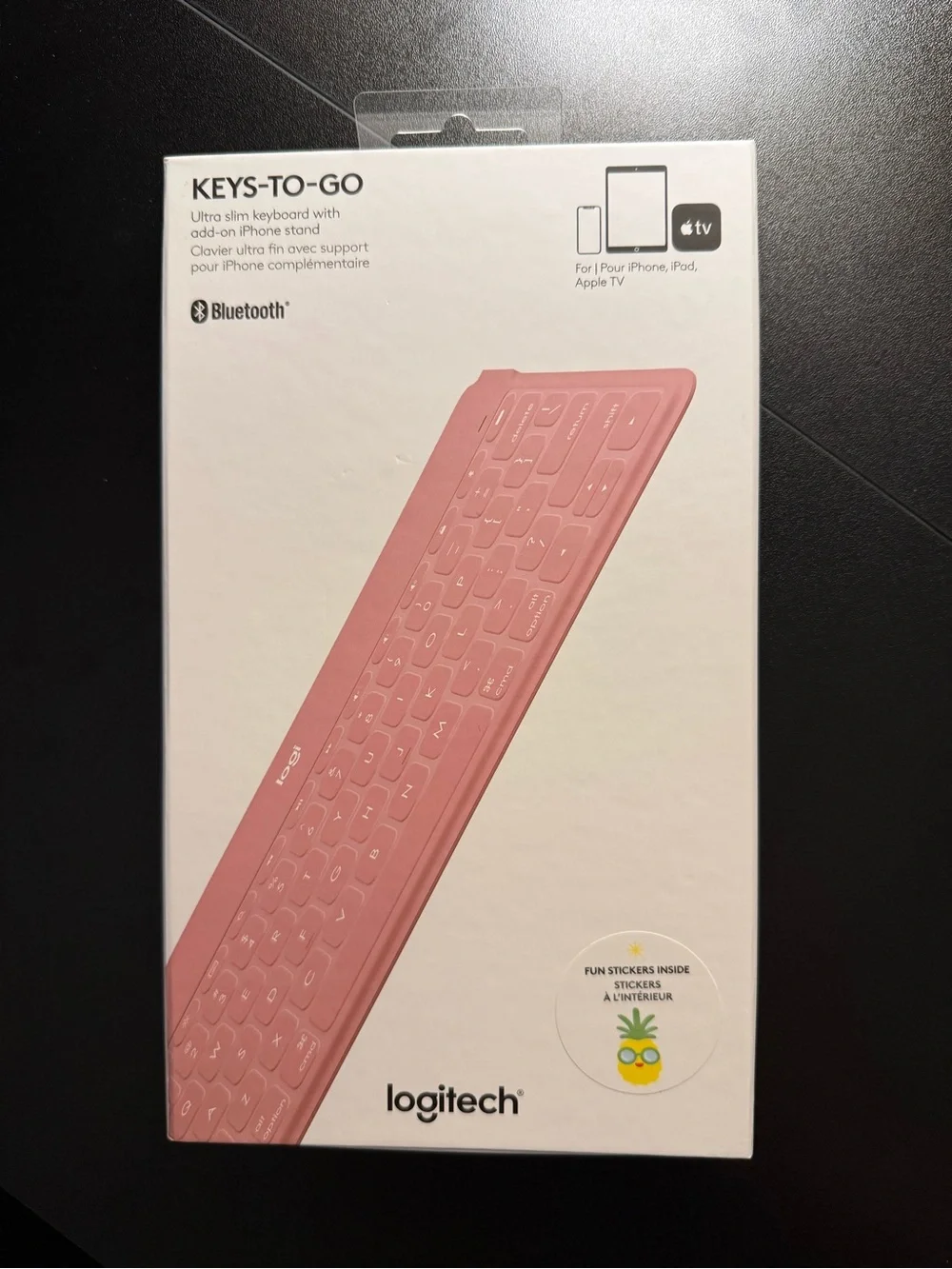 Logitech Slim Bluetooth Keyboard in Pink
